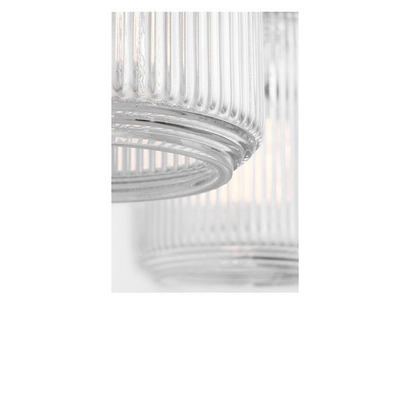 Barstow Bath, Polished Nickel, 9" H x 25.5" W x 6.125" D