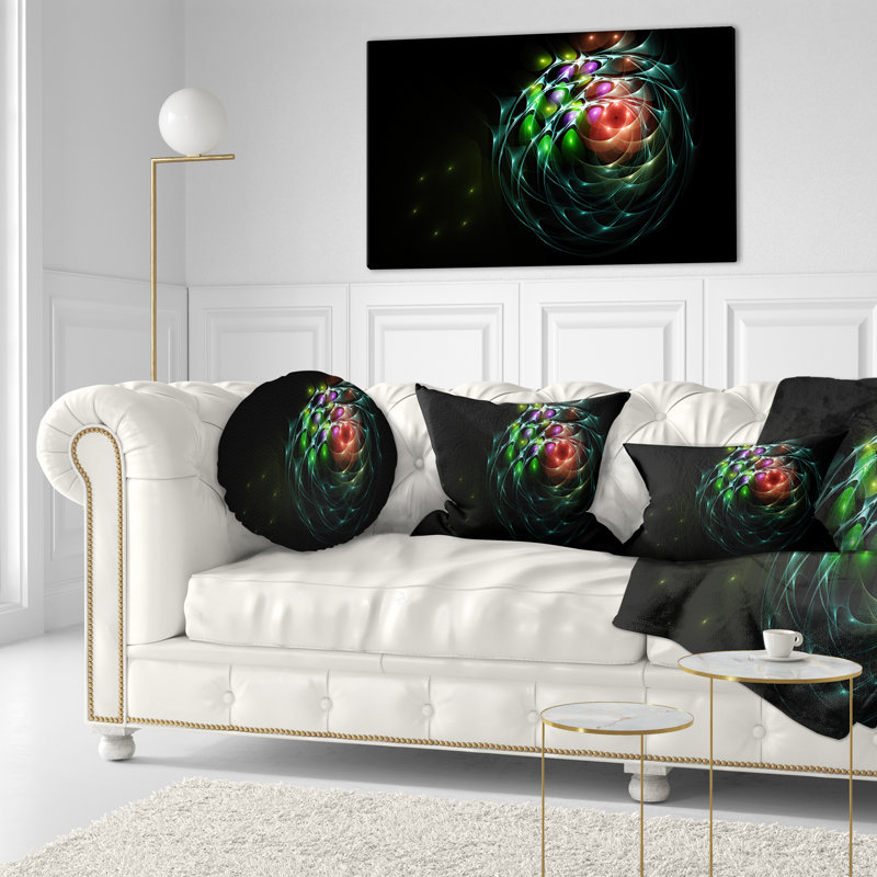 Coussin lombaire abstrait et abstrait 3D