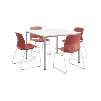 Dailey-" Lola Set 42" L Square Breakroom Table and Chair Set
