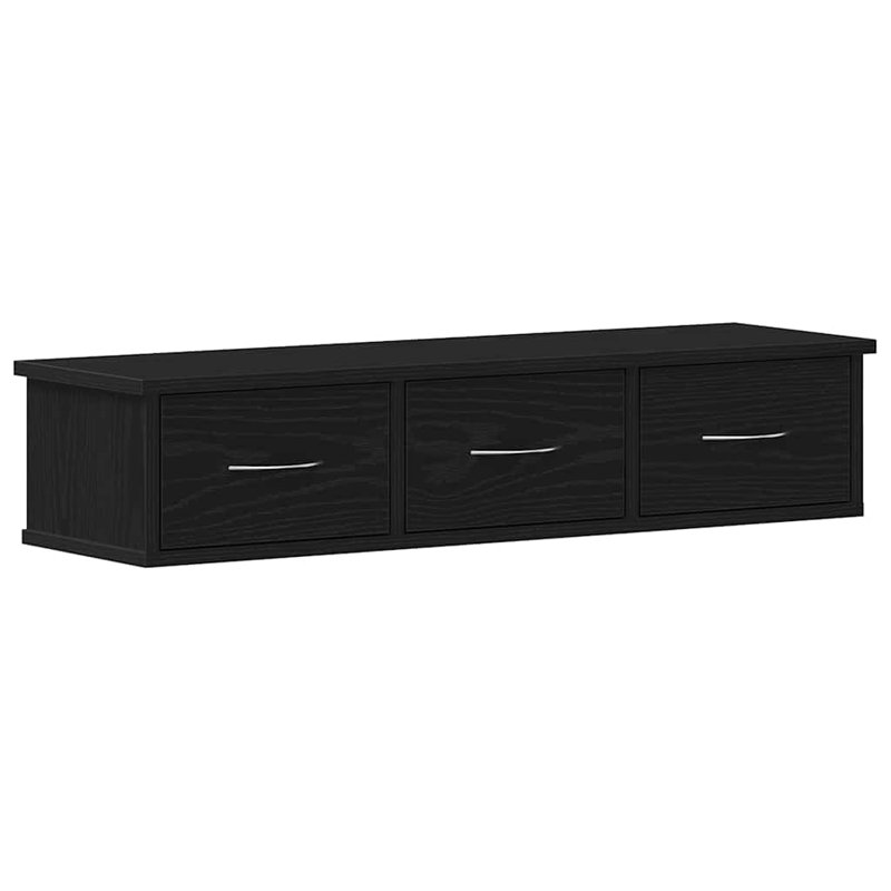 Allendale Floating Shelf, Black Oak