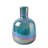 Opaline 5" Iridescent Blue Glass Bud Vase For Small Flowers-2110221270