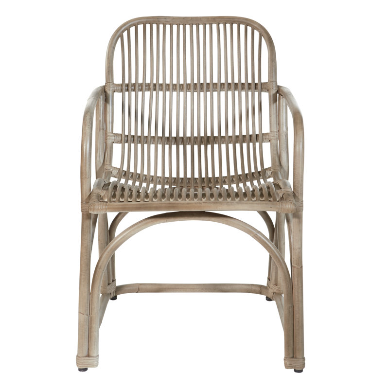 Talbot 22.5" Wide Armchair, Gray Wash Rattan