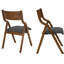 2 chaises de salle à manger pliantes. Peu encombrant, facile à transporter. Pas d'assemblage. Support de dos ergonomique. Pour la chambre, le bistro et le visiteur. Conception légère.-1689512853