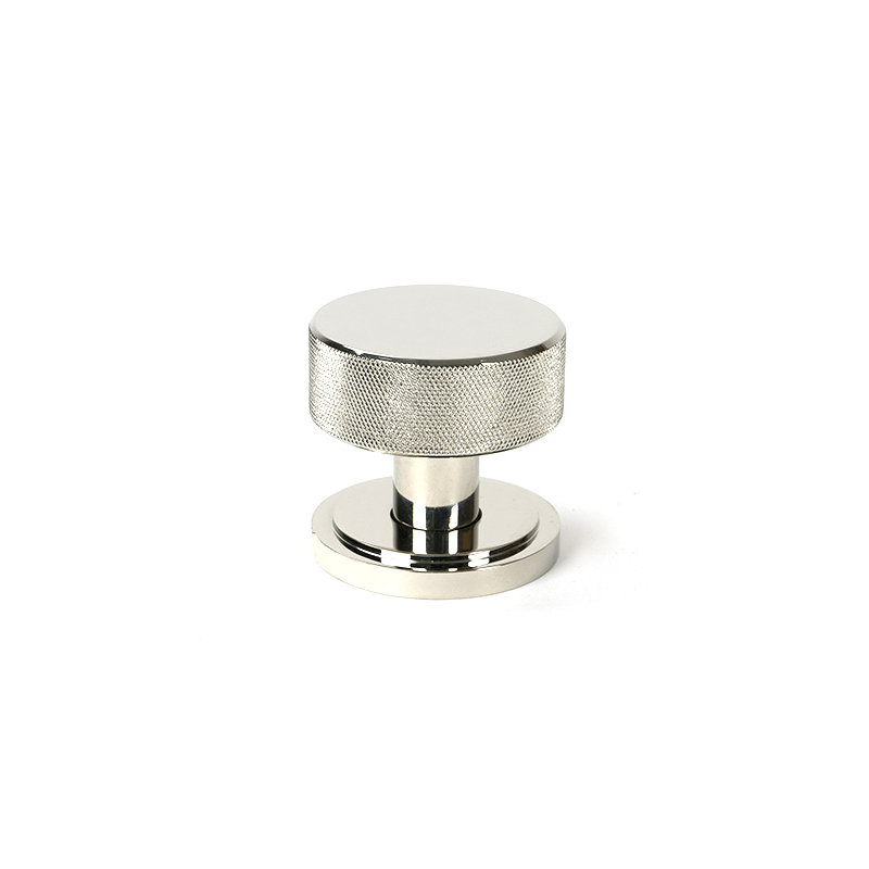 Brompton Interior Mortise Knobset, Polished Nickel