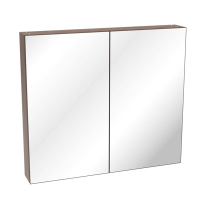 32*28 Medicine Cabinet With Bathroom Mirror And Multiple Storage Compartments, Aluminum Material, Yellow+Coral, Wear - , Silent Hinges Wall Mounted For Bathroom, Alloy, Flexible Shelving