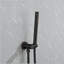 Système de douche à pluie mural 10 pouces avec douche à main, noir mat-125774590