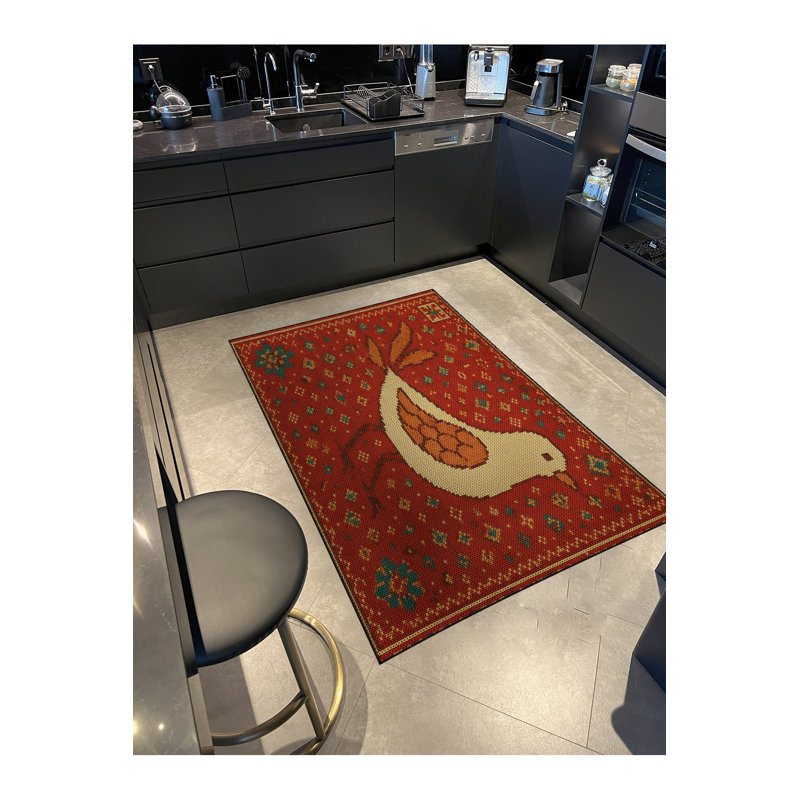 Tapis tissé à la main Mosso, 4 pi 11 po x 9 pi 10 po