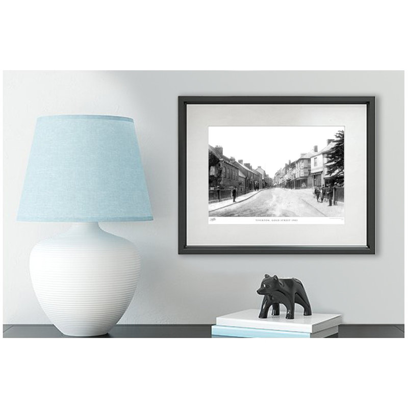 Tiverton, Gold Street 1903 by Francis Frith - Single Picture Frame Print, Light Grey/Ivory, 60cm H x 80cm W x 2.3cm D