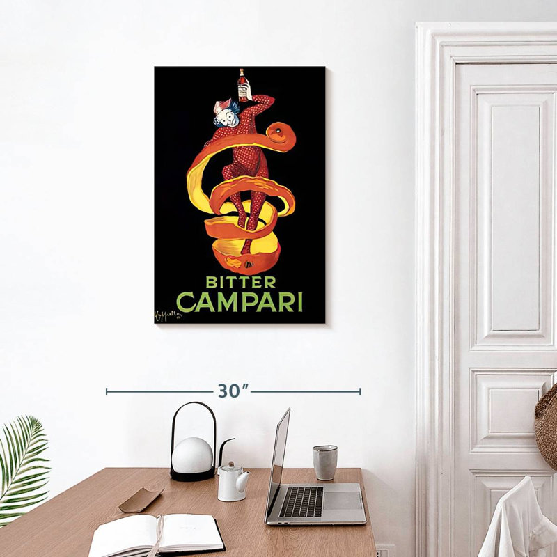 Tergel Bitter Campari, 30" H x 20" W