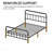 Metal Bed Frame,Full Size Bed Frame With Headboard,Structurally Stable, Under Bed Storage,No Box Spring Needed,Black-1260503913