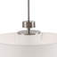 Luminaire suspendu en métal avec abat-jour tambour