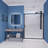 Halberd 60'' - W x 72'' H Single Added Door Framed Shower Door with TSUNAMI GUARD