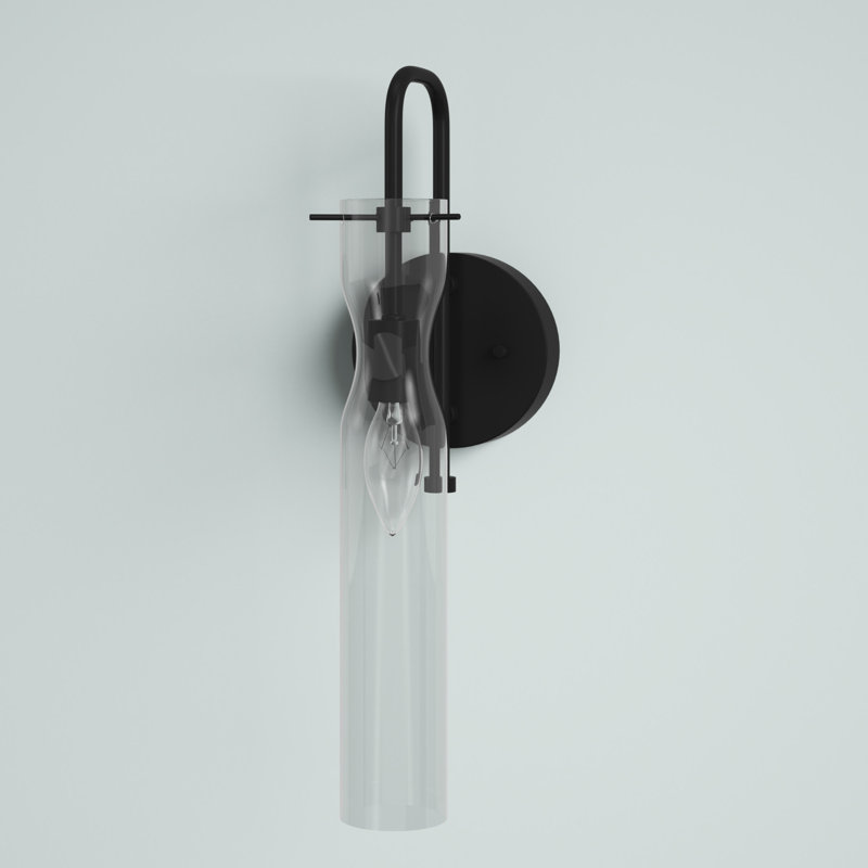 Cueto 1-Light Dimmable Bath Sconce, Black