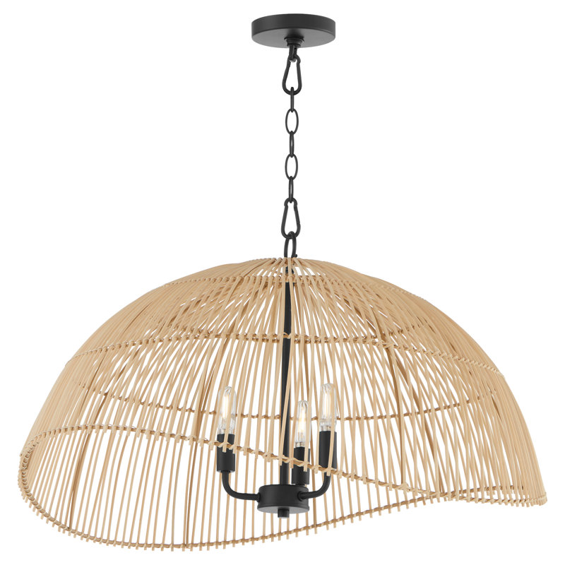 27x16 / 3LT RATTAN PENDANT