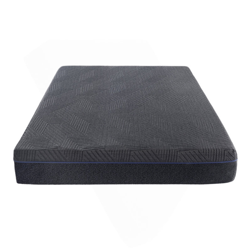 Matelas en mousse viscoélastique infusée de gel de thé vert 11 pouces, gris, matelas dans une boîte, Très grand lit