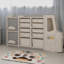 Boîte de rangement de jouets en forme de train, organisateur de meubles de rangement pour salle de jeux pour enfants