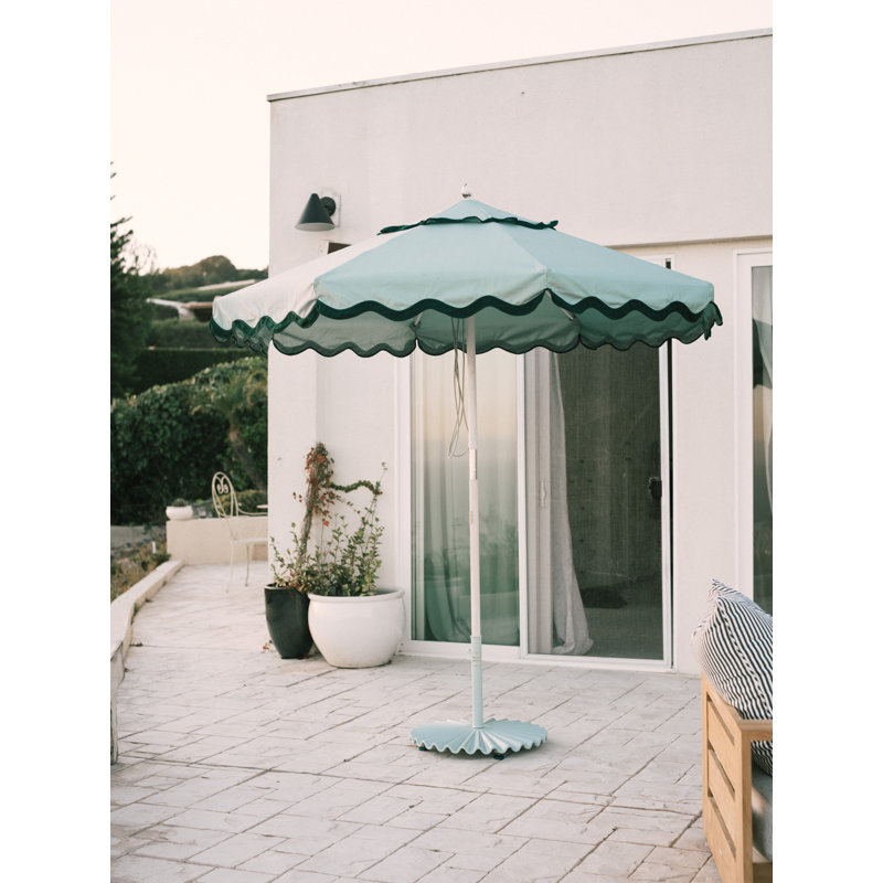 55 Steel Plastic In Ground Umbrella Base, Green