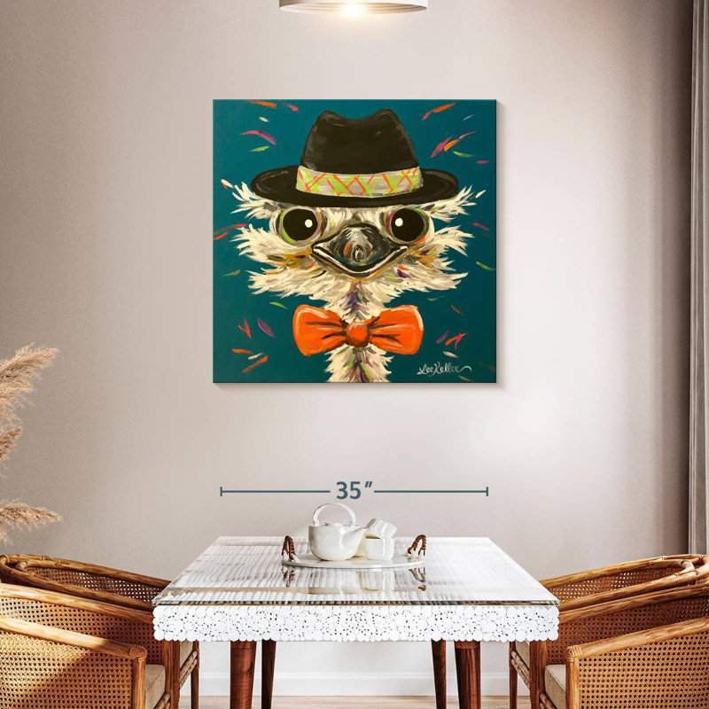 Brampt Ostrich Miles, 36'' H x 36'' W