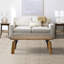 Table basse rectangulaire avec pieds blocs