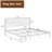 Mid-Century Modern Bamboo Platform Bed, Eco-Friendly Wood Frame with Metal Slat Support, No Box Spring Needed-1633862907