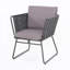 Chaise de patio avec coussin (ensemble de 2)