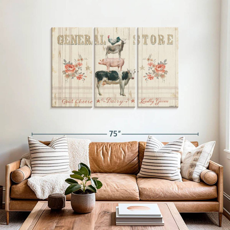Kema Farm Patchwork I Wall Sign, 36" H x 57" W
