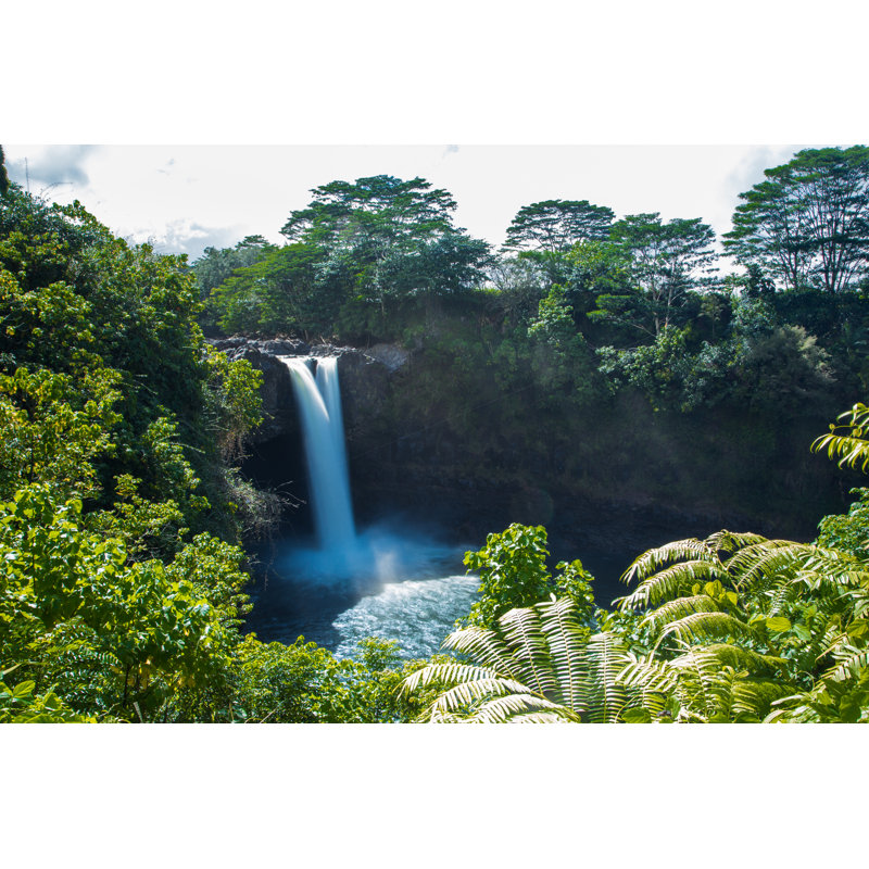Rainbow Falls, Hilo - Wrapped Canvas Print, 81cm H x 122cm W x 3.8cm D