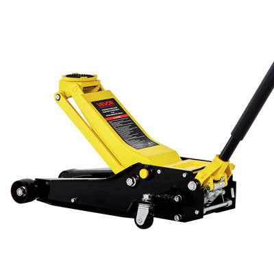 Low Profile Floor Jack, 4 Tonne (8818 Lbs) Capacity, Steel Racing Floor Jack With Dual Pistons Quick Lift Pump, Hydraulic Trolley Car Lift For Sport Utility Vehicle, Lifting Range 3.9-21.5 Inches