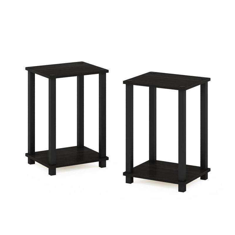 Petite table de bout 17 Stories Rodericka, ensemble de 2, Noir, Noir