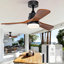 Ventilateur de plafond lumineux de 91 cm avec télécommande