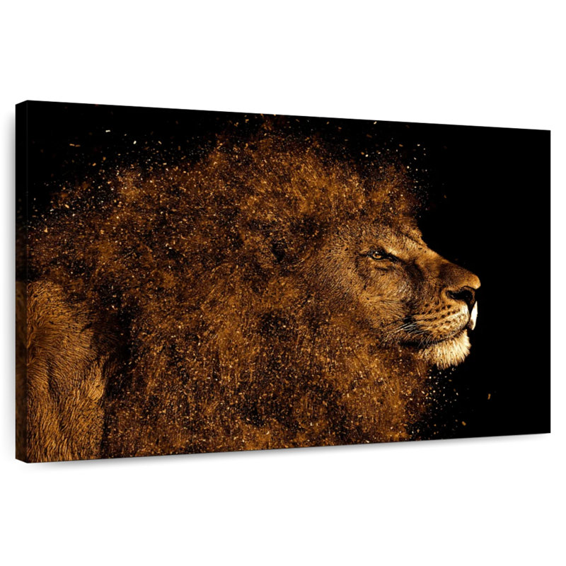 Tête de lion Brampt, H 20 po x l 30 po