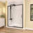 38" - 42" W x 71" H Pivot Swing Semi-Frameless Shower Door  with 1/4" (6mm) Crystal Clear Tempered Glass-107686609