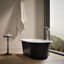 Volute 63 po X 28 3/8 po Baignoire autoportante avec base