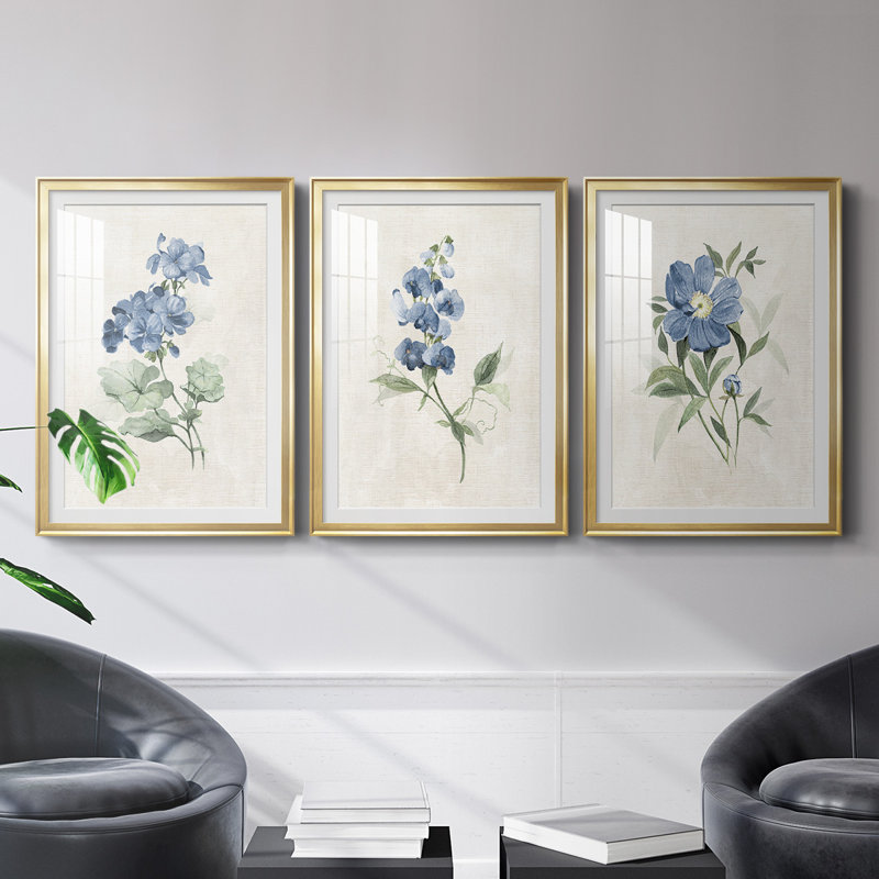 Farmhouse Periwinkle I, reproduction encadrée de qualité supérieure - prête à être accrochée, H 30,5 po x l 45 po x P 2,5 po