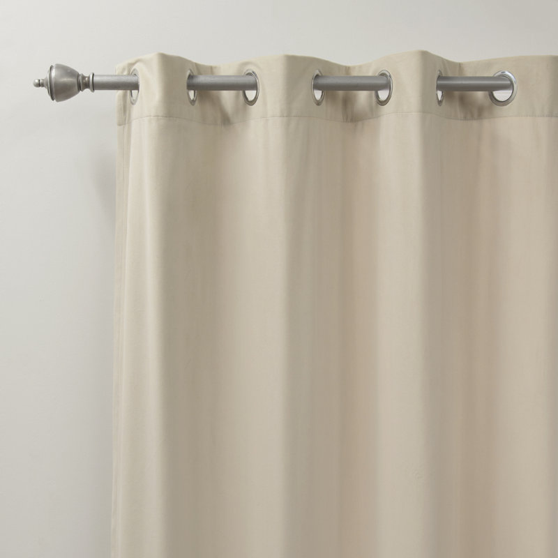 Rideau en polyester, Beige, L 52 po x L 84 po