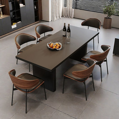 French retro style simple rectangular dining table