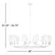 12 Light Metal Dimmable Chandelier