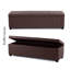 Linoso Chesterfield Storage Ottoman Bench, Tufted Upholstered Footstool with Hinged Lid and Square Wooden Legs-418220882-418220885