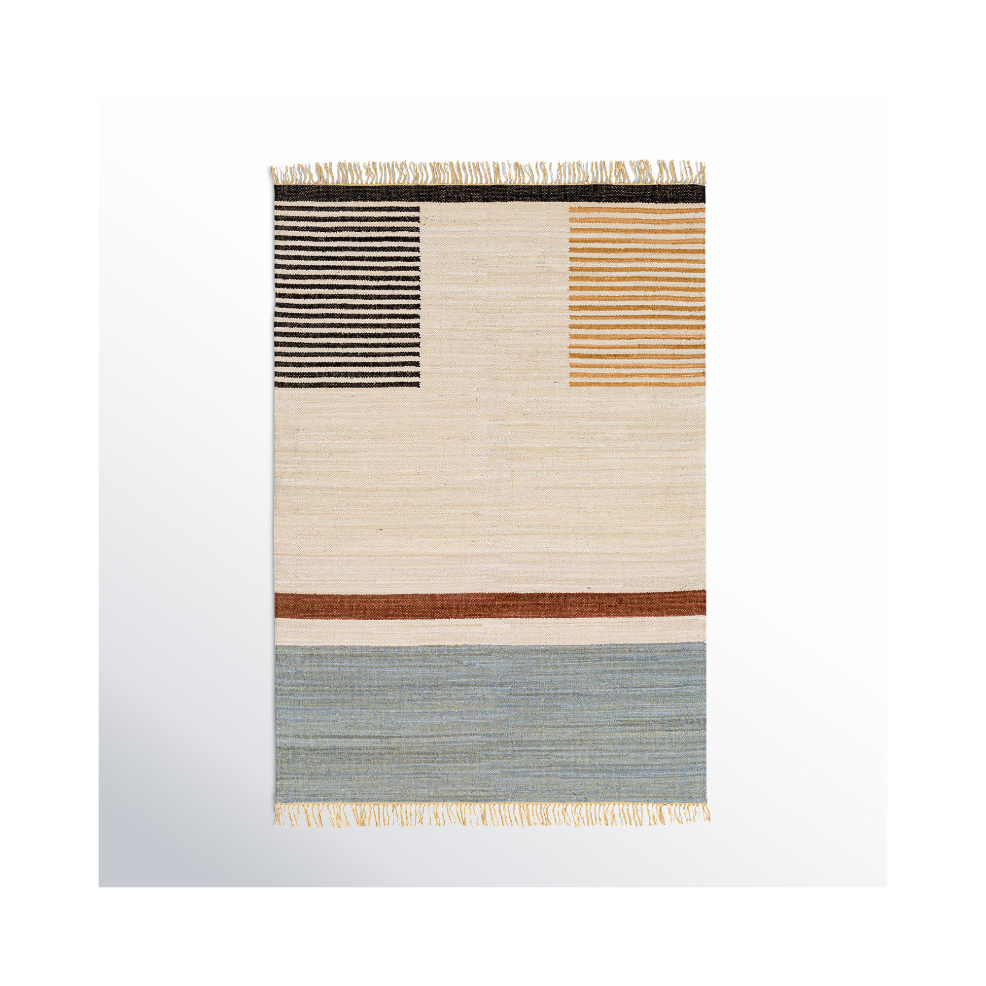 Avenue Handmade Cotton Rug, Rectangle 2' x 3'