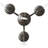 3 - Light Steel Chandelier-86005734