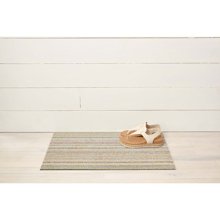 NEW Chilewich Skinny Stripe Indoor/Outdoor Doormat Orange
