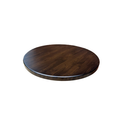 Round Outdoor Powdercoated Wood Table Top