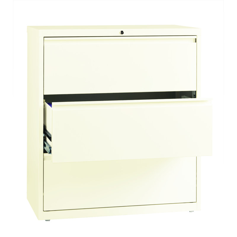 36'' Wide 3 -Drawer Steel File Cabinet, Cloud