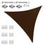 Toile d'ombrage triangulaire Colourtree avec trousse de quincaillerie d'installation-58148947-92296159