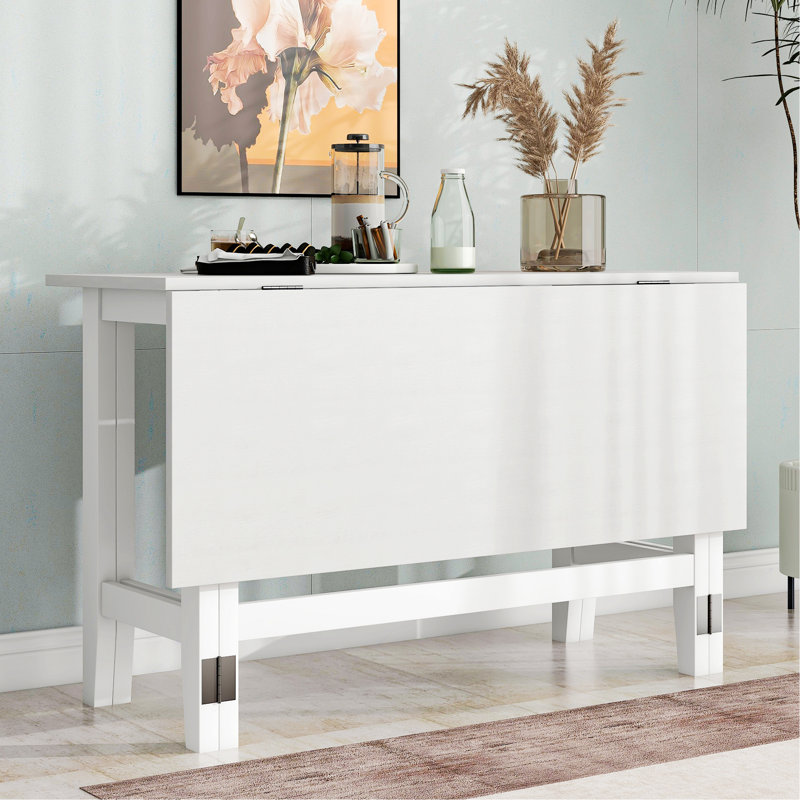 Table de salle à manger extensible Farmhouse, Blanc