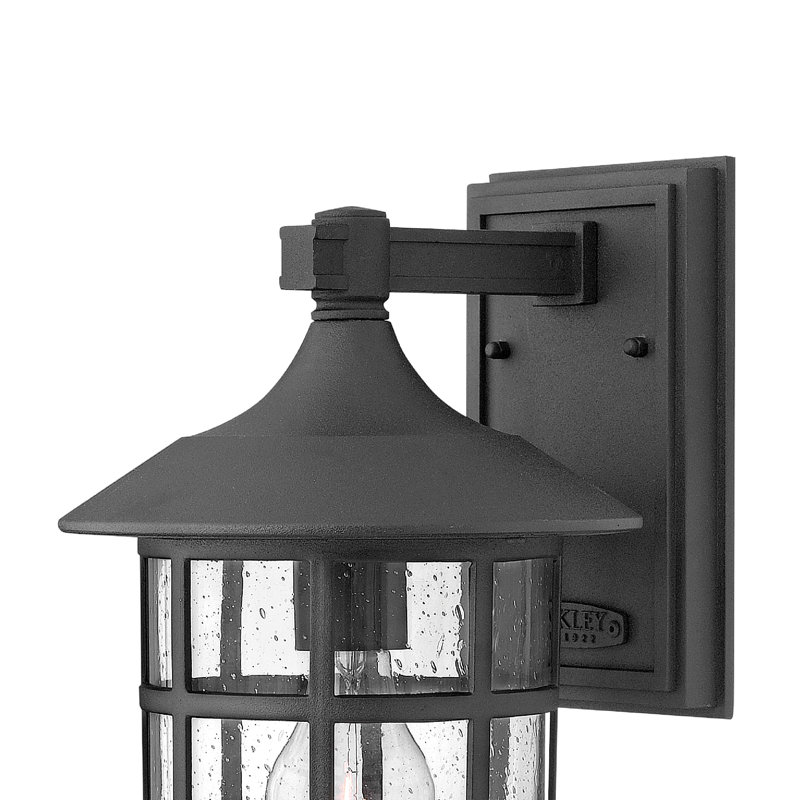 Freeport Outdoor Wall Lantern, Black, MED, 12.3" H x 8" W x 9" D