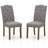 Tufted Upholstered Solid Back Dining Chair-391104233-391104234
