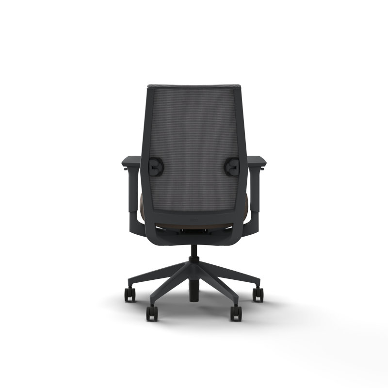 Chaise de bureau ergonomique en mailles chiffon HON, structure gris anthracite, écorce, Écorce, Gris anthracite