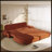 94.5" King Size Pull Out Sofa Bed,3-In-1 Convertible Sleeper Sofa,Multi-Functional Corduroy  Bed,Orange-618539247