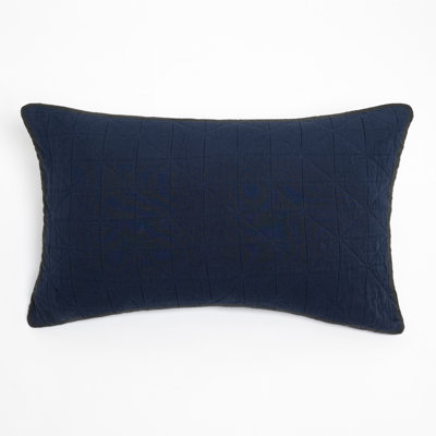 Teach Cotton Geometric Sham - King